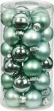 Inge-glas Inge Christmas Kerstballen - 30 stuks - Mintgroen - 4 cm - Glas - Glans en Mat