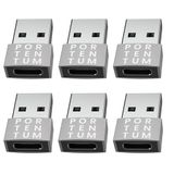 PORTENTUM 6 x USB C naar USB A adapter