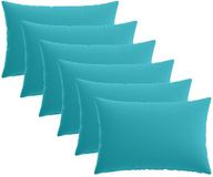 vidaXL - Kussensloop - 6 stuks - HEERLEN - Turquoise - 50 x 80 cm - Polyester