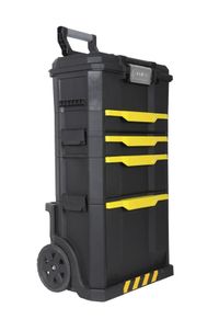 STANLEY Gereedschapswagen 1-79-206 - Zwart/Geel - 3in1 - Telescopische handgreep - Trolley