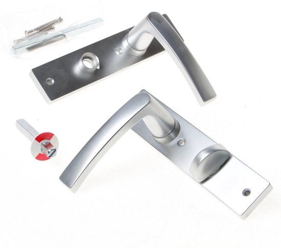 Nemef Deurkrukgarnituur F1 DIN links 3251 WC 8 x 72mm