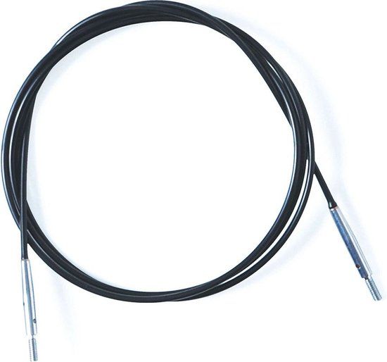 KnitPro Stainless Steel Cable 150cm 60'' Black