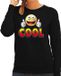Bellatio Decorations Shoppartners Bv Funny emoticon sweater Cool zwart voor dames - Fun / cadeau trui L