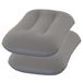Bestway Opblaasbaar reiskussen - 2x - grijs - 38 x 24 cm