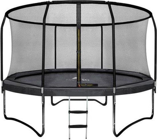 Viking Choice Trampoline - 244 cm - Zwart - Met Veiligheidsnet en Ladder