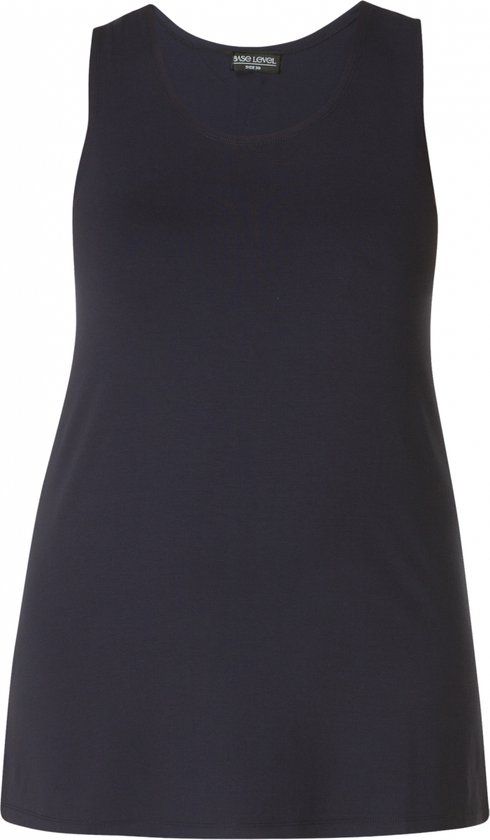 BASE LEVEL CURVY Alicia Top - Dark Blue - 8XL (56)