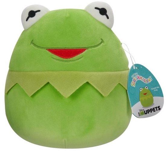 Squishmallows Kermit de Kikker Pluche Knuffel 25 cm