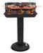 Westerholt Muntel Houtskool barbecue - Zuil barbecue - BBQ - Asopvangbak - Schuifregelaar - RVS - Zwart