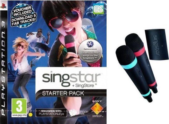 Sony Singstar Starter Pack - met 2 draadloze microfoons