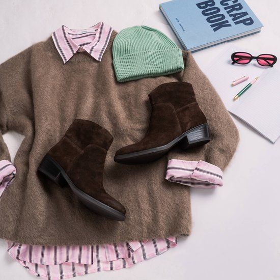 Cellini Enkellaarsjes bruin Suede - Maat 36