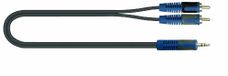 Cavo Roksolid Cavo Audio Da 2 Jack Phono-Rca A 1 Minijack Stereo Da 3,5 Mm, 2 Met