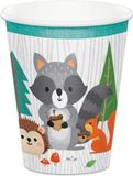 Witbaard Feestbekers Wild One Junior 266 Ml Groen/wit 8 Stuks