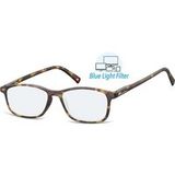Montana Eyewear BLF51F leesbril - beeldschermbril +2.50 bruin tortoise - rechthoekig - incl. hardcase