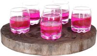 Alessandro Shotglaasjes Roma - 6x stuks - glas - 80 ml