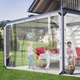 OEM BeiJingLiangPinJiaZuoKeJiWenHuaFaZhanYouXianGongSi PVC Dekzeil - Waterdicht & Scheurvast - Met Zeilringen - Glashelder 0.4mm 4x5m