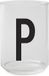 Design Letters Waterglas met letter P