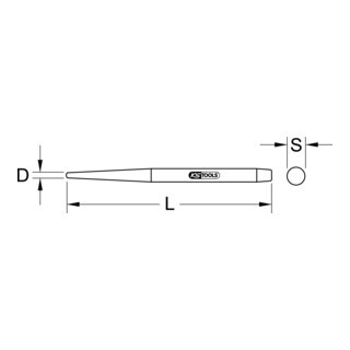 KS Tools KS Tools BRONZEplus trekdoorn, 100mm Aantal:1