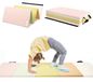 Gymmat Tapis de gymnastique Tapis de gymnastique Tapis de yoga - Pliable - Vinyle - 195 x 75 cm - Cinq panneaux - Avec poignées