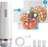 NONE Handheld vacuümsealmachine, vacuümsealmachine, kleine vacuümsealmachine, 60Kpa zuigkracht met 30 herbruikbare zakken, voor thuis en op reis.