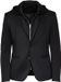 OMBRE Blazer - Regular Fit - Lange Mouw - Drukknopen Zwart XL