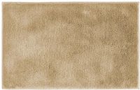 andiamo Florida Badmat, antislip, zacht en pluizig, badmat, antislip, wasbaar, douchemat, badmat voor badkamer, 50 x 80 cm, taupe