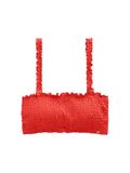 Next Dames Gesmokte Bandeau Bikinitop Rood