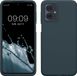 kwmobile telefoonhoesje geschikt voor Motorola Moto G54 5G - Hoesje met siliconen coating - Smartphone case in leisteen