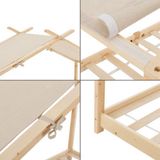 Merkloos Kinderbed – Huisbed – Eenpersoonsbed – Bedframe – 90 x 200 cm – Hout – Licht eikenhout
