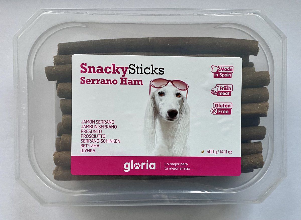 Gloria Hondensticks Hondensnacks met Ham 400Gr