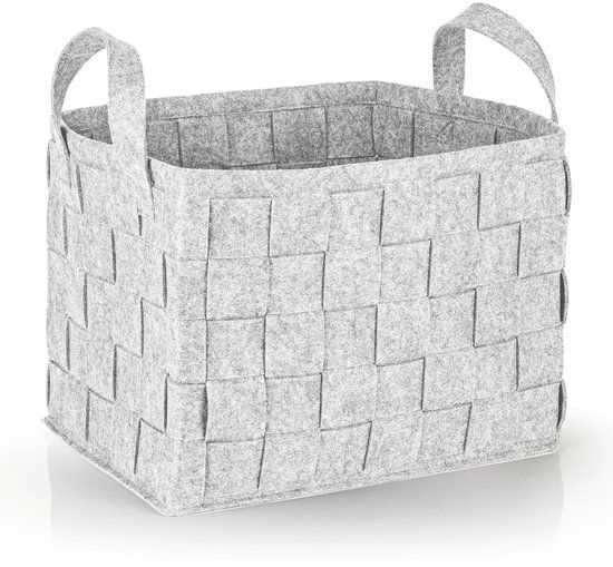 N8WERK Opbergmand van vilt met handvat 40x30x30 cm