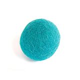 Wolvilt turquoise bal diameter 15 mm. 50u.