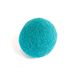 Wolvilt turquoise bal diameter 15 mm. 50u.
