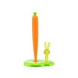 Alessi "BUNNY & CARROT" porte-rouleau de cuisine en résine thermoplastique, vert, 20,2 x 16 x 34 cm