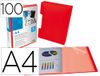 Liderpapel JC09 Polypropyleen (PP) Rood A4 Map met meerdere delen