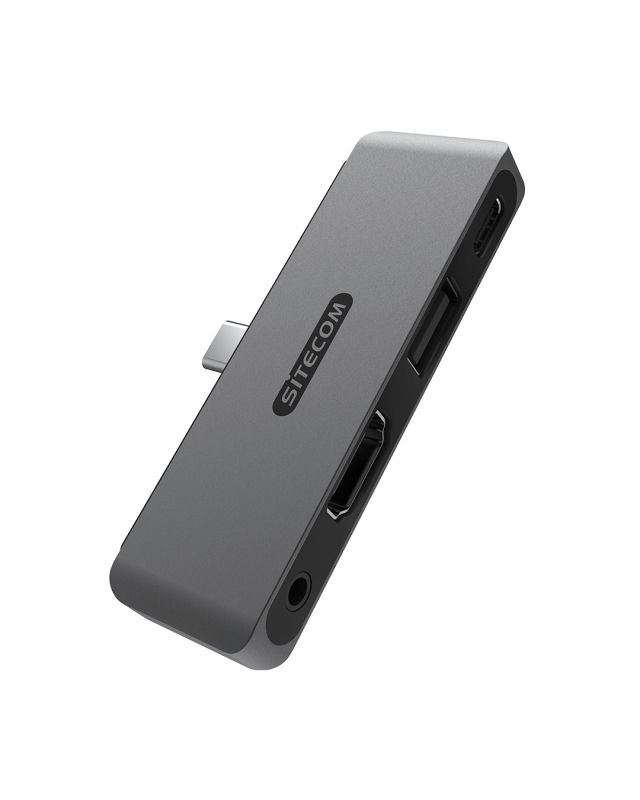 Sitecom 4-in-1 iPad Multiport Hub - USB-C, HDMI 2.0, 60W PD