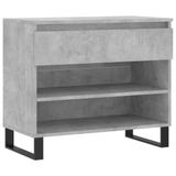 VidaXL Schoenenkast 70x36x60 cm bewerkt hout betongrijs