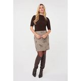 Esqualo mini rok met paisley - grijs