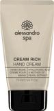 Alessandro Spa Cream Rich Handcrème - 75 ml