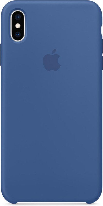 Apple Silicone Backcover voor de Apple iPhone Xs Max - Delft Blue