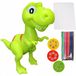 KINDERSAFE Dino Projecteur de Dessin avec Crayons de Couleur - Jouets Éducatifs pour Enfants