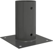 vidaXL Ronde Grondanker 12 st Antraciet 15 x 15 x 15 cm Metaal