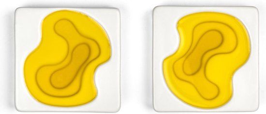 Style de Vie Serveerschaal Set van 2 - Keramiek - Wit - 9 cm