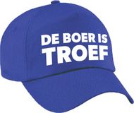 Bellatio Decorations Boer is troef pet blauw Achterhoek festival cap voor volwassenen