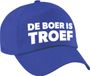Bellatio Decorations Boer is troef pet blauw Achterhoek festival cap voor volwassenen