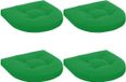 vidaXL - Zitkussens - 4 stuks - Groen - Polyester - 45 x 45 x 5 cm
