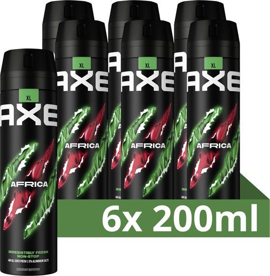 AXE Africa Deodorant Bodyspray - 6 x 200ml