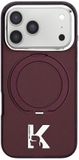 Karl Lagerfeld - Hardcase IML Ring Stand MagSafe Kameo Metal (KLHMP18L6HRSMKMR) - iPhone 18 Pro / iPhone 17 Pro - Burgundy