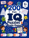 200 Fun IQ Puzzles & Brain Games: A Fun Activity Book with Logic Puzzles, Mazes, Math Challenges, Pattern Games, Memory Tests, Spot the Difference & Brain Teasers for Kids Ages 9+