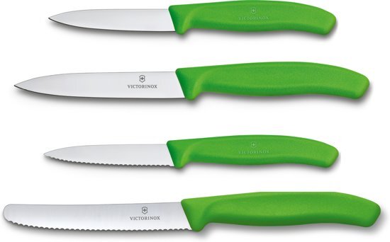 Victorinox Swiss Classic Schilmessen Set 4 delig Groen