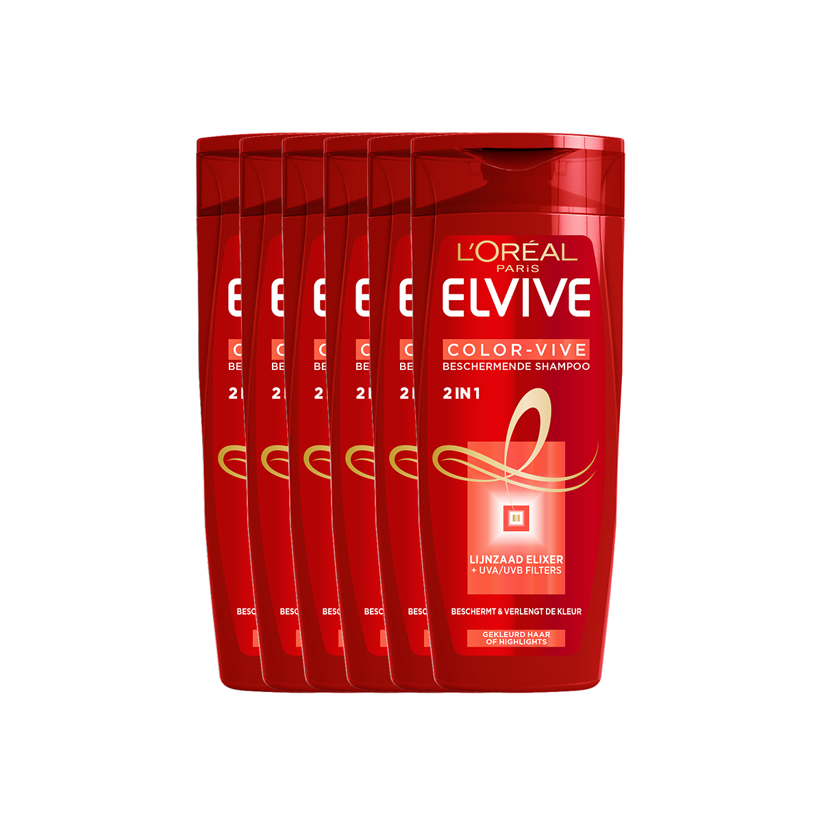 L'Oréal Elvive Color-Vive 2-in-1 Shampoo 6x 250ml